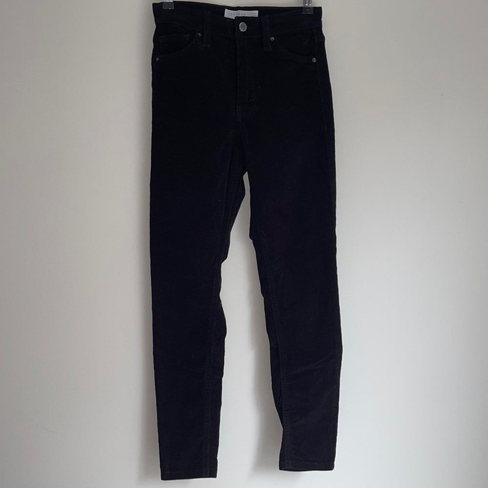 TOPSHOP | Jamie Cord Jeans in Black - Picture 7 of 8
